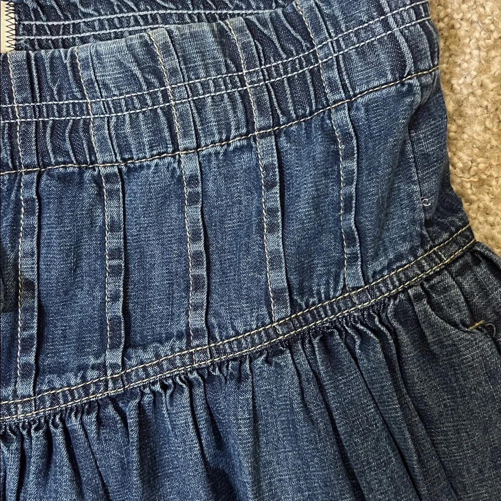 Free People We The Free Roselle Denim Mini Skirt in High Tide Women’s S - Picture 3 of 6